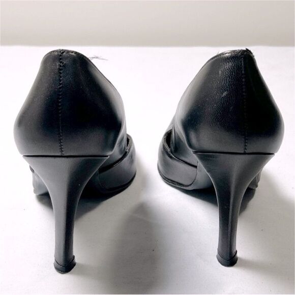 Stuart Weitzman Leather Metallic Pumps - Picture 5 of 6